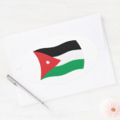 Autocollant du drapeau de la Jordanie (Enveloppe)