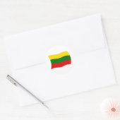 Autocollant du drapeau de la Lituanie (Enveloppe)