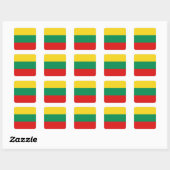 Autocollant du drapeau de la Lituanie (Feuille)