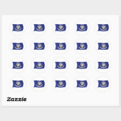 Autocollant du drapeau de la Louisiane (Feuille)