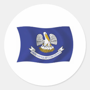 Autocollant du drapeau de la Louisiane
