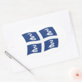 Autocollant du drapeau de la Martinique (Enveloppe)