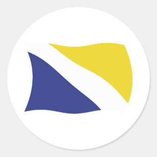 Autocollant du drapeau de la minorité allemande du