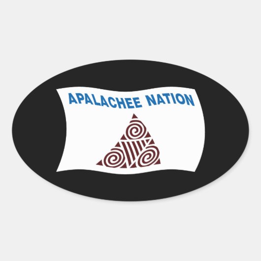 Autocollant du drapeau de la nation Apalachee (Devant)