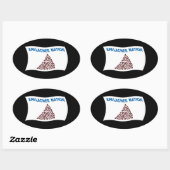 Autocollant du drapeau de la nation Apalachee (Feuille)