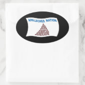 Autocollant du drapeau de la nation Apalachee (Sac)