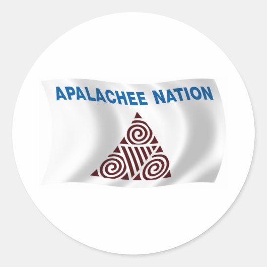 Autocollant du drapeau de la nation Apalachee (Devant)