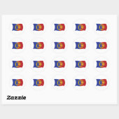 Autocollant du drapeau de la Nation Comanche (Feuille)