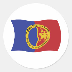 Autocollant du drapeau de la Nation Comanche