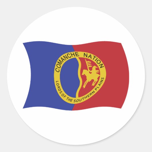 Autocollant du drapeau de la Nation Comanche (Devant)