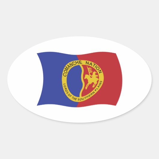 Autocollant du drapeau de la Nation Comanche (Devant)