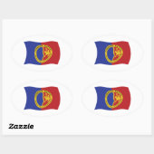 Autocollant du drapeau de la Nation Comanche (Feuille)
