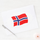 Autocollant du drapeau de la Norvège (Enveloppe)