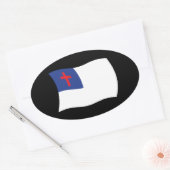 Autocollant du drapeau de la religion chrétienne (Enveloppe)