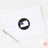 Autocollant du drapeau de la religion chrétienne (Enveloppe)
