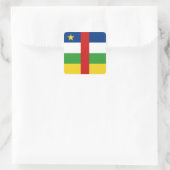 Autocollant du drapeau de la République centrafric (Sac)