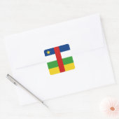 Autocollant du drapeau de la République centrafric (Enveloppe)