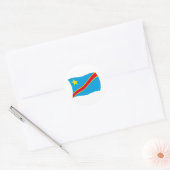 Autocollant du drapeau de la République démocratiq (Enveloppe)