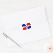 Autocollant du drapeau de la République dominicain (Enveloppe)