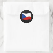 Autocollant du drapeau de la République tchèque (Sac)