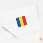 Autocollant du drapeau de la Roumanie (Enveloppe)