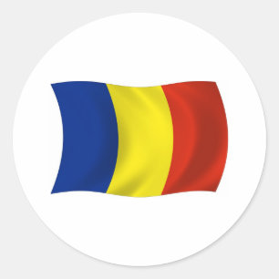 Autocollant du drapeau de la Roumanie