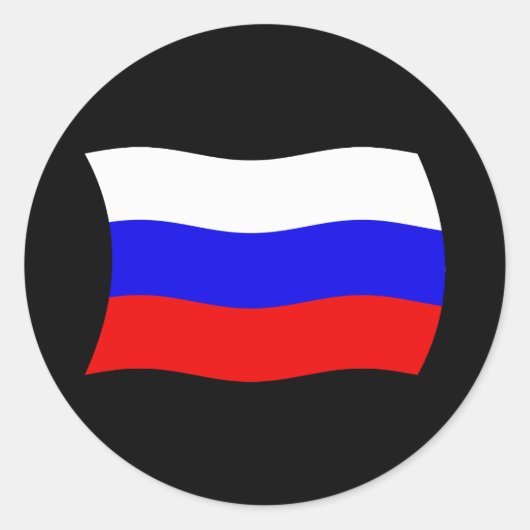Autocollant du drapeau de la Russie (Devant)