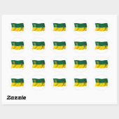 Autocollant du drapeau de la Saskatchewan (Feuille)
