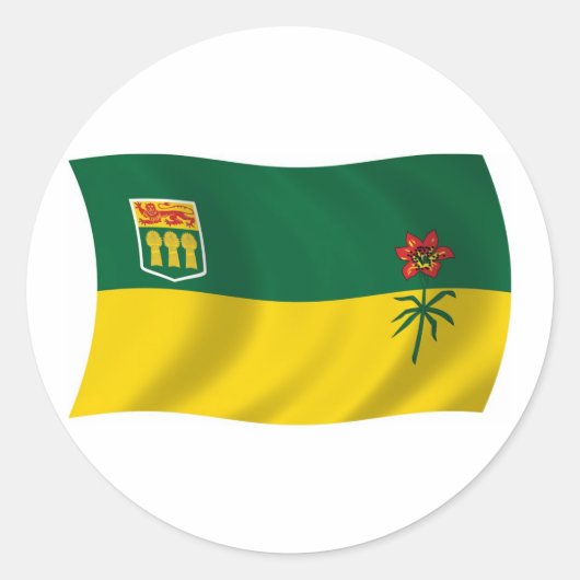 Autocollant du drapeau de la Saskatchewan (Devant)