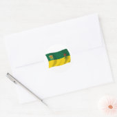 Autocollant du drapeau de la Saskatchewan (Enveloppe)