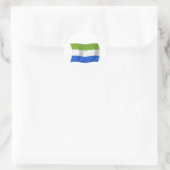 Autocollant du drapeau de la Sierra Leone (Sac)