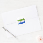Autocollant du drapeau de la Sierra Leone (Enveloppe)