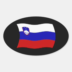 Autocollant du drapeau de la Slovénie