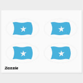 Autocollant du drapeau de la Somalie (Feuille)
