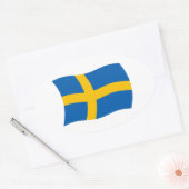 Autocollant du drapeau de la Suède (Enveloppe)