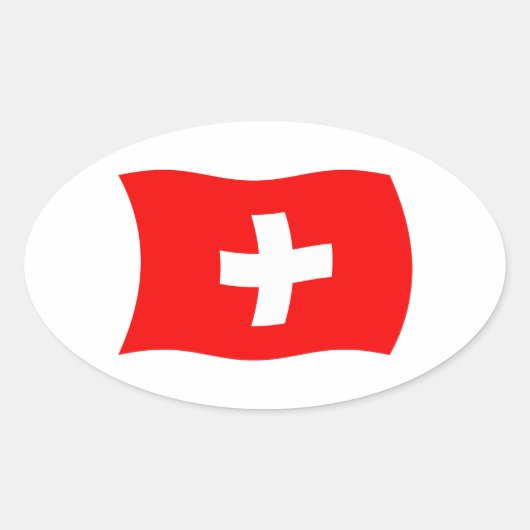 Autocollant du drapeau de la Suisse (Devant)