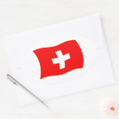 Autocollant du drapeau de la Suisse (Enveloppe)