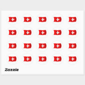 Autocollant du drapeau de la Suisse (Feuille)