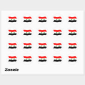Autocollant du drapeau de la Syrie (Feuille)