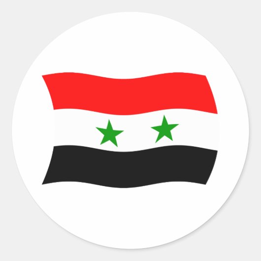 Autocollant du drapeau de la Syrie (Devant)