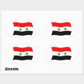 Autocollant du drapeau de la Syrie (Feuille)