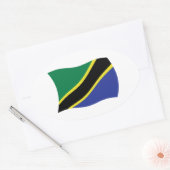 Autocollant du drapeau de la Tanzanie (Enveloppe)