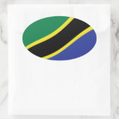 Autocollant du drapeau de la Tanzanie (Sac)