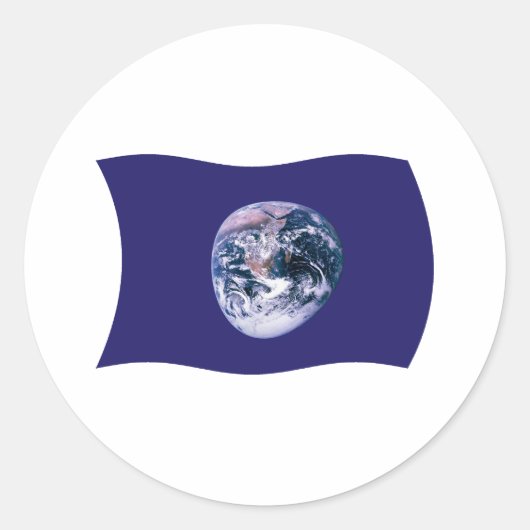 Autocollant du drapeau de la Terre (Devant)