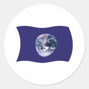 Autocollant du drapeau de la Terre