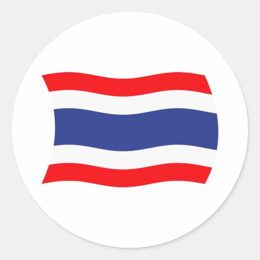 Autocollant du drapeau de la Thaïlande (Devant)