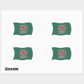 Autocollant du drapeau de la tribu Abenaki (Feuille)