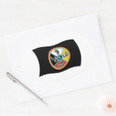 Autocollant du drapeau de la tribu de Sault Ste. M (Enveloppe)