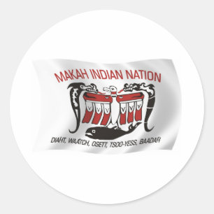 Autocollant du drapeau de la tribu Makah