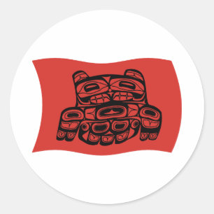 Autocollant du drapeau de la tribu Skagit